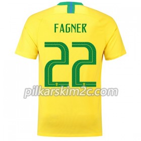 Koszulka Brazylia Fagner 22 Główna Mistrzostwa Świata 2018 - Koszulki Piłkarskie